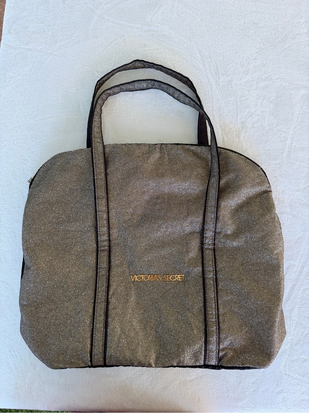 Victoria's Secret Shimmering GoldTravel Tote Bag